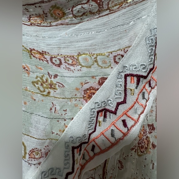 Free People Dance Magic Tunic Top Ivory Women’s Size Large Fairy Bohemian - Picture 8 of 8